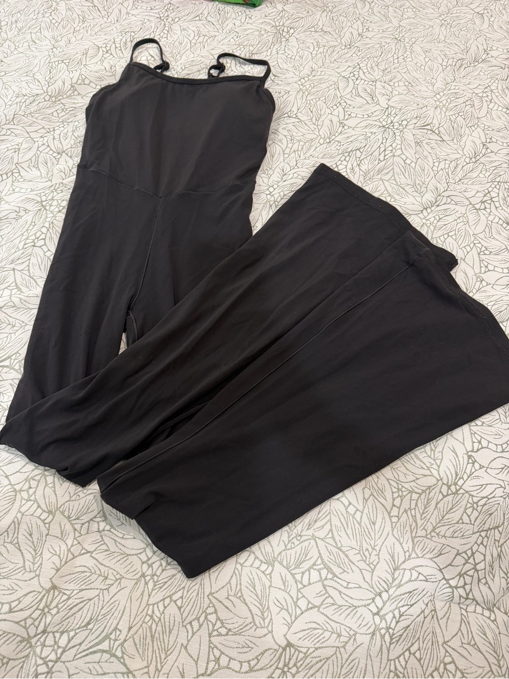OFFLINE By Aerie Black Sleeveless Jumpsuit with Spaghetti Straps